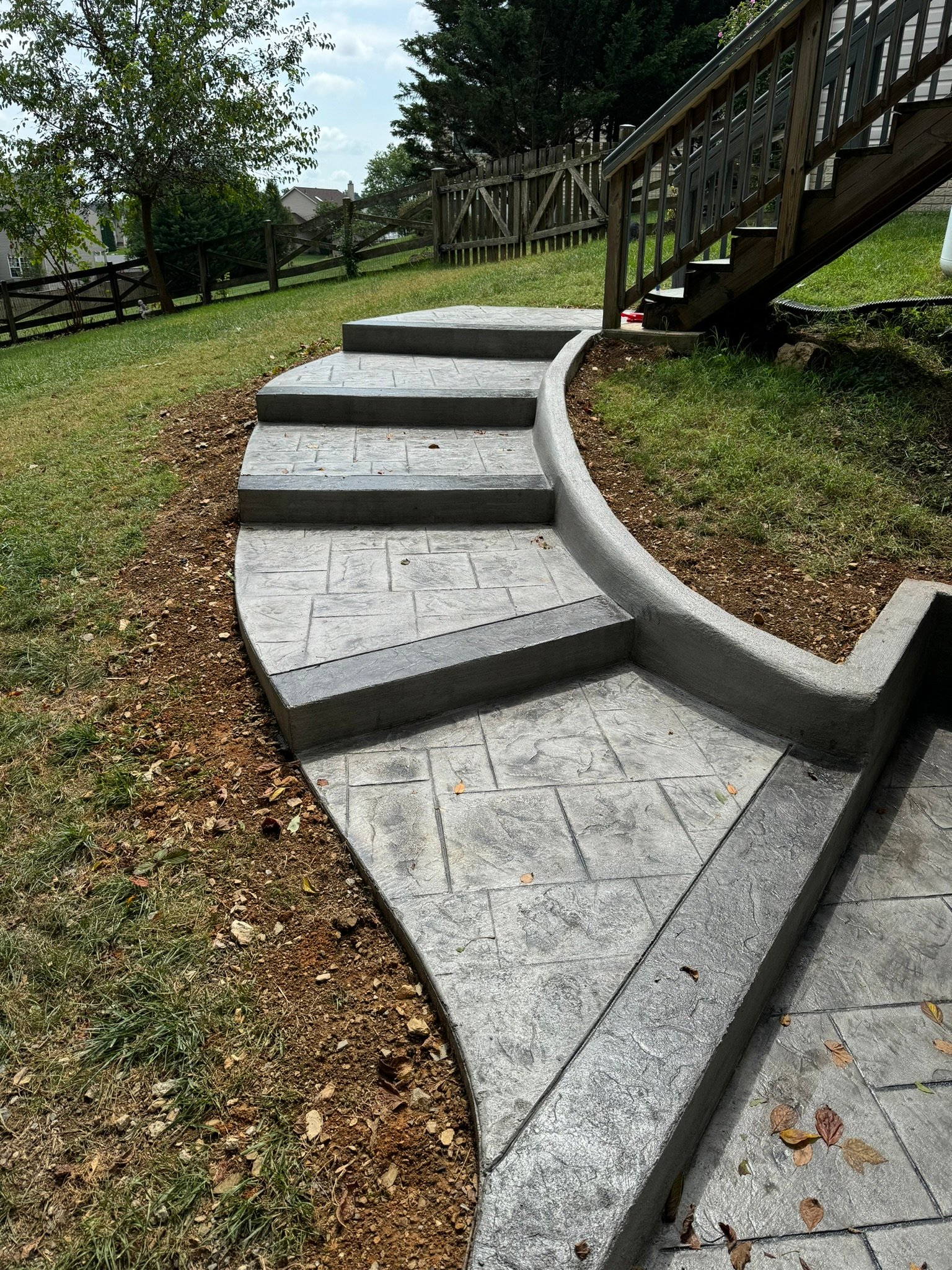 Stamped Concrete Patio and Walkway in Martinsburg, WV